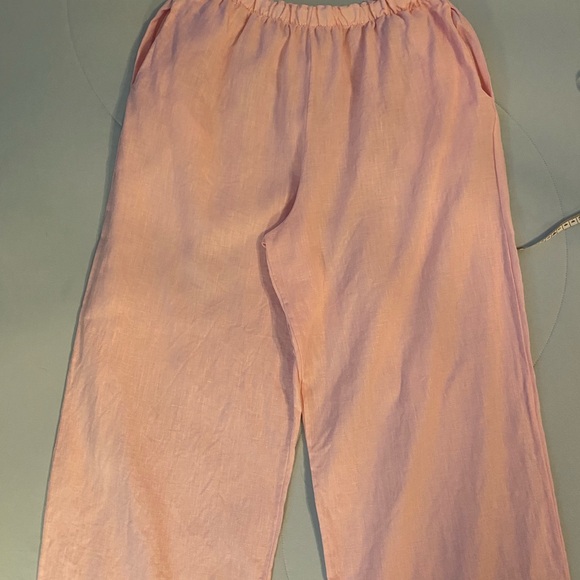 bryn Walker Pants - Bryn Walker 100% Linen peachy pink Pants